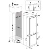 Indesit INC18T112 Integrated Total No Frost 70/30 Fridge Freezer with Sliding Hinge Door E Rated