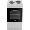 Indesit I5E3KMW 50cm Electric Single Oven Cooker with 4 Zone Sealed Plate Hob - White A Rated