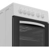 Indesit I5E3KMW 50cm Electric Single Oven Cooker with 4 Zone Sealed Plate Hob - White A Rated