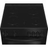 Indesit ITE6VMB Freestanding 60cm Steam&Clean Twin Cavity Cooker with Ceramic Hob in Black A Rated