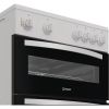 Indesit ITE6VMW 60cm Steam&Clean Twin Cavity Cooker with Ceramic Hob in White A Rated