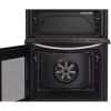 Indesit ITE6VMW 60cm Steam&Clean Twin Cavity Cooker with Ceramic Hob in White A Rated