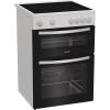 Indesit ITE6VMW 60cm Steam&Clean Twin Cavity Cooker with Ceramic Hob in White A Rated