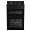 Indesit ITG6GB Freestanding 60cm Twin Cavity Gas Cooker in Black A+ Rated