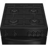Indesit ITG6GB Freestanding 60cm Twin Cavity Gas Cooker in Black A+ Rated