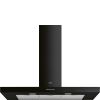 Smeg KBT110BL 110cm Universal T Shape Chimney Cooker Hood, Black A Rated