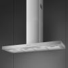 Smeg KBT1200XE 120cm Universal T Shape Chimney Cooker Hood, Stainless Steel A Rated