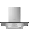 Smeg KBT600VE 60cm Universal Chimney Cooker Hood, Stainless Steel and Glass
