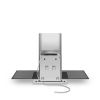 Smeg KBT900VE 90cm Universal T Shape Chimney Cooker Hood, Stainless Steel & Glass
