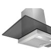 Smeg KBT900VE 90cm Universal T Shape Chimney Cooker Hood, Stainless Steel & Glass
