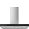 Smeg KBT9L4VN 90cm Universal Chimney Cooker Hood, Stainless Steel and Black Glass