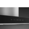 Smeg KBTI9L4VN 90cm Island Cooker Hood in Stainless Steel- Black Glass Facia