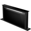 Smeg KDD90CNE2 90 cm Universal Downdraft Cooker Hood, Black