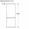 Bosch KGN39IZEAG Freestanding Upright Frost Free Fridge Freezer