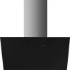Smeg KICV90BL2 90cm Universal Angled Chimney Cooker Hood, Black A+ Rated
