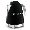 Smeg KLF04BLUK 50s Style Retro 1.7l Variable temperature kettle in Black