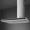 Smeg KLTI12L4X 120cm Island Cooker Hood, Stainless Steel and Black Glass A Rated