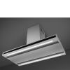 Smeg KLTI9L4X 90cm T Shape Island Cooker Hood, Stainless Steel and Glass A Rated