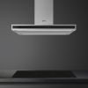 Smeg KLTI9L4X 90cm T Shape Island Cooker Hood, Stainless Steel and Glass A Rated