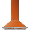 Smeg KPF9OR 90cm Portofino Chimney Hood Orange A+ Rated