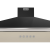 Stoves ST RICHMOND CHIM 100PYR CRM 100cm Chimney Cooker Hood, Cream, A+ Rated