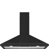 Smeg KSED95MBL 90cm Victoria Chimney Cooker Hood, Matte Black