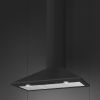 Smeg KSED95MBL 90cm Victoria Chimney Cooker Hood, Matte Black