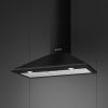 Smeg KSED95NEE 90cm Victoria Chimney Cooker Hood, Black