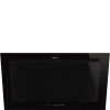 Smeg KV194B3 Linea Angled Chimney Cooker Hood, Black A+ Rated