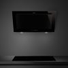 Smeg KV194B3 Linea Angled Chimney Cooker Hood, Black A+ Rated