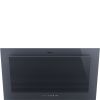 Smeg KV194G 90cm Linea Angled Chimney Cooker Hood, Neptune Grey A+ Rated