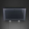 Smeg KV194G 90cm Linea Angled Chimney Cooker Hood, Neptune Grey A+ Rated