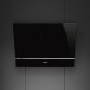 Smeg KV28N 80cm Universal Angled Chimney Cooker Hood, Black A Rated