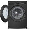 LG F4X7009TBB 9kg 1400 spin AI Direct Drive Washing Machine, Black A Rated