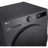 LG F4Y513GBLN1 13kg 1400spin Direct Drive Washing Machine, Slate Grey A Rated