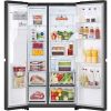LG GSLC41EPPE 641L NatureFRESH American Style Fridge Freezer, Matte Black