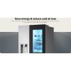 LG GSXE90BSDD 628L InstaView™ Side-By-Side American Style Fridge Freezer, Brushed Steel