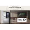 LG GSXE90BSDD 628L InstaView™ Side-By-Side American Style Fridge Freezer, Brushed Steel