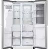 LG GSXE91BSAD 628L InstaView™ Side-By-Side American Style Fridge Freezer, Brushed Steel