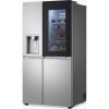 LG GSXE91BSAD 628L InstaView™ Side-By-Side American Style Fridge Freezer, Brushed Steel