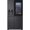 LG GSXE91EVAD 628L InstaView™ Side-By-Side American Style Fridge Freezer, Essence Black Steel