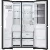LG GSXE91EVAD 628L InstaView™ Side-By-Side American Style Fridge Freezer, Essence Black Steel