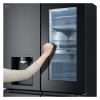 LG GMG96CRAFT 638L InstaView™ American Style Fridge Freezer with Craft Ice™, Essence Black Steel