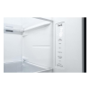 LG GSLV71PZTD 635L NatureFRESH™ American Style Fridge Freezer, Shiny Steel D Rated