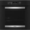 Miele H2465BP Active 76L Built-In Electric Single Oven - Obsidian Black + Clean Steel - A+ Rated