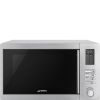 Smeg MOE34CXIUK 34 l Freestanding Combi Microwave in Stainless Steel