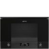 Smeg MP122B3 22l Linea Built-in Microwave with grill in Black