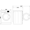 Indesit MTWC81495BKUK Freestanding 8kg 1400rpm Washing Machine in Black B Rated