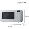 Panasonic NN-ST23QMBPQ 20l, 800W Compact Microwave Oven - Silver