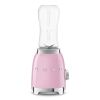 Smeg PBF01PKUK 50's Style Mini Personal Blender & Smoothie Maker in Pink